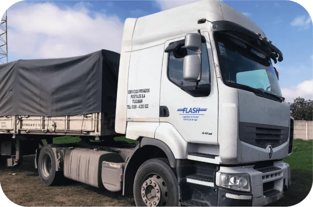 Logo camion empresa correo Flash