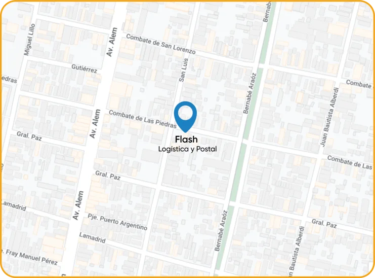 Ubicacion en el mapa de la sucursal de Tucuman