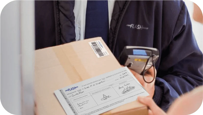 Servicio de piezas con acuses